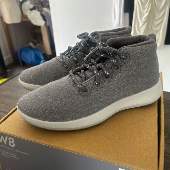 Allbirds Wool Runner-Up Mizzle Medium Gray Women's Size 8 High Top NIB - Picture 1 of 10